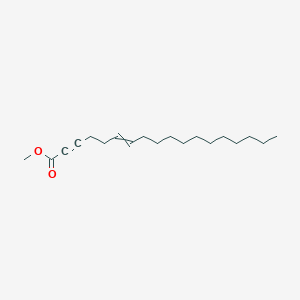 molecular formula C19H32O2 B14534913 Methyl octadec-6-en-2-ynoate CAS No. 62203-91-2