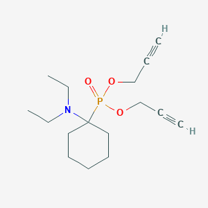 molecular formula C16H26NO3P B14534927 Diprop-2-yn-1-yl [1-(diethylamino)cyclohexyl]phosphonate CAS No. 62269-73-2