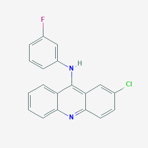 molecular formula C19H12ClFN2 B14534939 2-Chloro-N-(3-fluorophenyl)acridin-9-amine CAS No. 62383-21-5