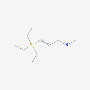 molecular formula C11H25NSi B14534974 N,N-Dimethyl-3-(triethylsilyl)prop-2-en-1-amine CAS No. 62164-12-9