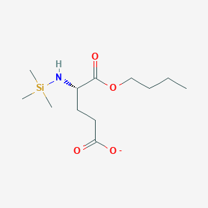 molecular formula C12H24NO4Si- B14534991 Butyl 5-oxido-5-oxo-N-(trimethylsilyl)-L-norvalinate CAS No. 62332-39-2