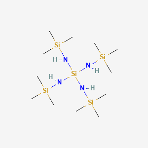 molecular formula C12H40N4Si5 B14534996 N,N',N'',N'''-Tetrakis(trimethylsilyl)silanetetramine CAS No. 62277-66-1