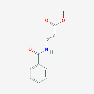 molecular formula C11H11NO3 B14535072 Methyl 3-benzamidoprop-2-enoate CAS No. 62183-17-9