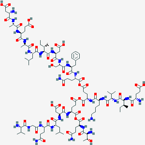 molecular formula C111H177N27O43 B145352 Phlhrh (14-36), ala(17)- CAS No. 130888-39-0