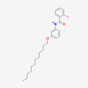 molecular formula C25H34INO2 B14535265 N-[3-(Dodecyloxy)phenyl]-2-iodobenzamide CAS No. 62303-04-2
