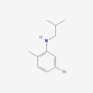 molecular formula C11H16BrN B1453527 5-Bromo-N-isobutyl-2-methylaniline CAS No. 1158003-11-2