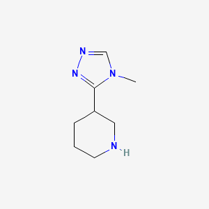 B1453528 3-(4-methyl-4H-1,2,4-triazol-3-yl)piperidine CAS No. 661470-61-7