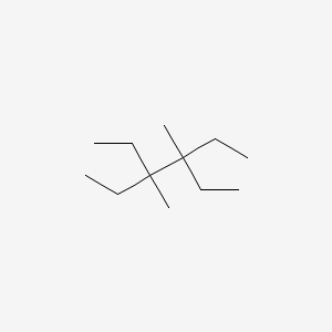 molecular formula C12H26 B14535293 3,4-Dimethyl-3,4-diethyl-hexane CAS No. 62184-97-8