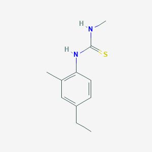 molecular formula C11H16N2S B14535297 N-(4-Ethyl-2-methylphenyl)-N'-methylthiourea CAS No. 62616-57-3