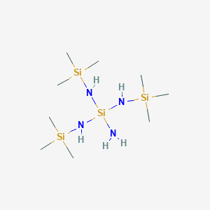 molecular formula C9H32N4Si4 B14535321 N,N',N''-Tris(trimethylsilyl)silanetetramine CAS No. 62277-55-8