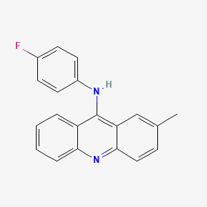 molecular formula C20H15FN2 B14535322 N-(4-Fluorophenyl)-2-methylacridin-9-amine CAS No. 62383-04-4