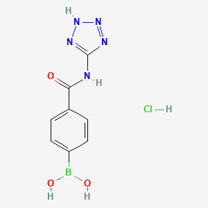 (4-((1H-Tetrazol-5-yl)carbamoyl)phenyl)boronic acid hydrochloride