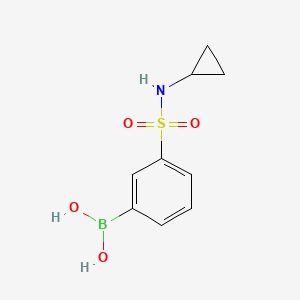 molecular formula C9H12BNO4S B1453536 (3-(N-Cyclopropylsulfamoyl)phenyl)boronic acid CAS No. 913835-28-6