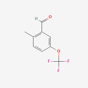 molecular formula C9H7F3O2 B1453539 2-Methyl-5-(trifluoromethoxy)benzaldehyde CAS No. 195622-40-3