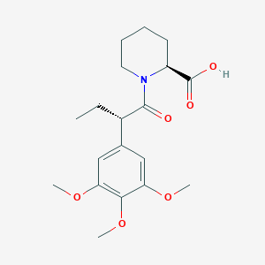 (S)-1-((S)-2-(3,4,5-trimethoxyphenyl)butanoyl)piperidine-2-carboxylic acid