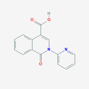 molecular formula C15H10N2O3 B1453542 1-Oxo-2-(pyridin-2-yl)-1,2-dihydroisoquinoline-4-carboxylic acid CAS No. 1374407-77-8