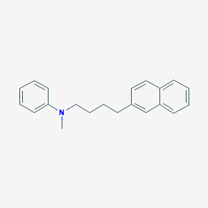 molecular formula C21H23N B14535423 N-Methyl-N-[4-(naphthalen-2-yl)butyl]aniline CAS No. 62171-78-2