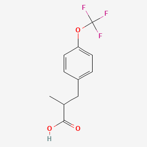 2-Methyl-3-[4-(trifluoromethoxy)phenyl]propanoic acid