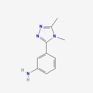 3-(dimethyl-4H-1,2,4-triazol-3-yl)aniline