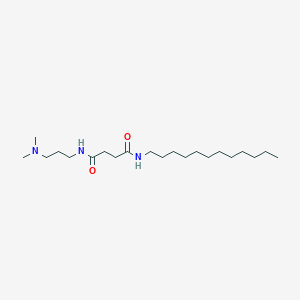 molecular formula C21H43N3O2 B14535452 N~1~-[3-(Dimethylamino)propyl]-N~4~-dodecylbutanediamide CAS No. 62417-31-6