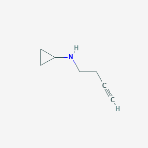 molecular formula C7H11N B1453546 N-(but-3-yn-1-yl)cyclopropanamine CAS No. 1181225-90-0
