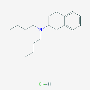 molecular formula C18H30ClN B14535489 N,N-dibutyl-1,2,3,4-tetrahydronaphthalen-2-amine;hydrochloride CAS No. 62421-50-5