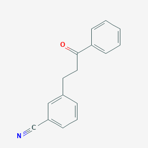 molecular formula C16H13NO B14535511 3-(3-Oxo-3-phenylpropyl)benzonitrile CAS No. 62584-66-1