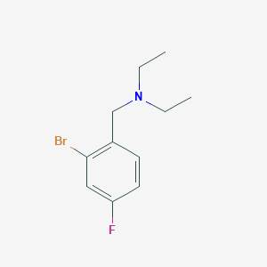 molecular formula C11H15BrFN B1453555 N-(2-bromo-4-fluorobenzyl)-N-ethylethanamine CAS No. 1248687-30-0