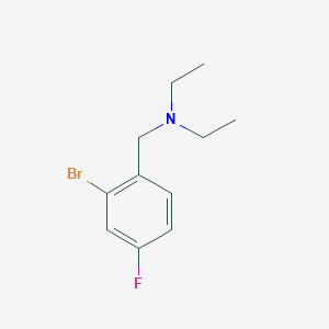 N-(2-bromo-4-fluorobenzyl)-N-ethylethanamine