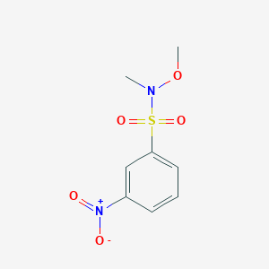 molecular formula C8H10N2O5S B1453558 N-methoxy-N-methyl-3-nitrobenzenesulfonamide CAS No. 1458729-14-0