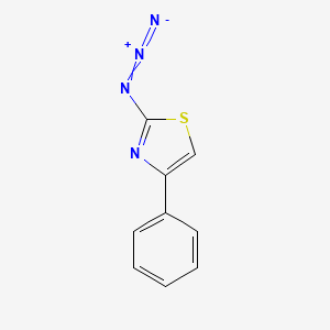 molecular formula C9H6N4S B14535581 2-Azido-4-phenyl-1,3-thiazole CAS No. 62263-00-7