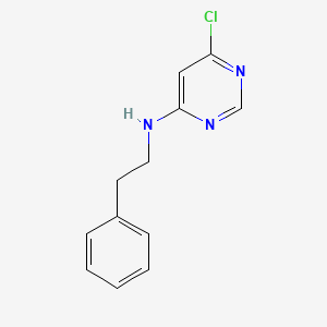 4-Pyrimidinamine, 6-chloro-N-(2-phenylethyl)-