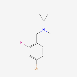 N-[(4-bromo-2-fluorophenyl)methyl]-N-methylcyclopropanamine