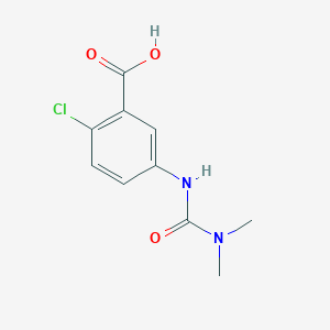 2-Chloro-5-[(dimethylcarbamoyl)amino]benzoic acid