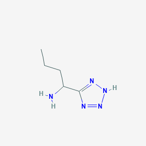 molecular formula C5H11N5 B1453566 1-(1H-1,2,3,4-tetrazol-5-yl)butan-1-amine CAS No. 31603-04-0