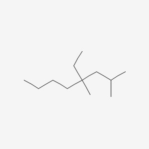 molecular formula C12H26 B14535679 4-Ethyl-2,4-dimethyloctane CAS No. 62184-04-7