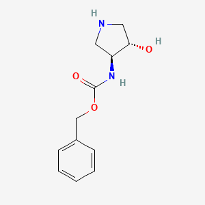 B1453569 trans-3-(Cbz-amino)-4-hydroxypyrrolidine CAS No. 1810070-09-7