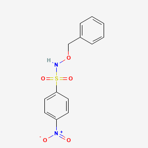 molecular formula C13H12N2O5S B1453570 N-(Benzyloxy)-4-nitrobenzenesulfonamide CAS No. 1033774-90-1