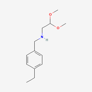 (2,2-Dimethoxyethyl)[(4-ethylphenyl)methyl]amine