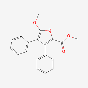 molecular formula C19H16O4 B14535713 Methyl 5-methoxy-3,4-diphenylfuran-2-carboxylate CAS No. 62142-78-3