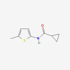 molecular formula C9H11NOS B14535736 N-(5-Methylthiophen-2-yl)cyclopropanecarboxamide CAS No. 62187-70-6