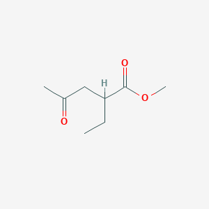molecular formula C8H14O3 B14535745 Methyl 2-ethyl-4-oxopentanoate CAS No. 62359-06-2