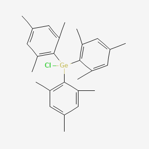 molecular formula C27H33ClGe B14535756 Germane, chlorotris(2,4,6-trimethylphenyl)- CAS No. 62120-68-7