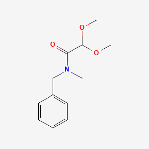molecular formula C12H17NO3 B14535760 N-Benzyl-2,2-dimethoxy-N-methylacetamide CAS No. 62373-73-3