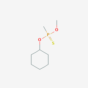 molecular formula C8H17O2PS B14535781 O-Cyclohexyl O-methyl methylphosphonothioate CAS No. 62507-64-6