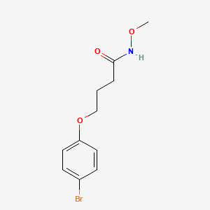 molecular formula C11H14BrNO3 B1453582 4-(4-bromophenoxy)-N-methoxybutanamide CAS No. 1455927-95-3