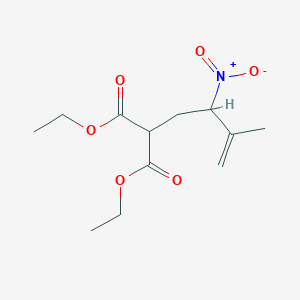 molecular formula C12H19NO6 B14535845 Diethyl (3-methyl-2-nitrobut-3-en-1-yl)propanedioate CAS No. 62438-44-2