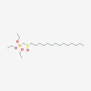 molecular formula C21H46O4SSi B14535876 Triethoxy[(tetradecane-1-sulfinyl)methyl]silane CAS No. 62117-49-1