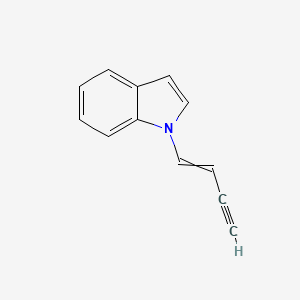 molecular formula C12H9N B14535885 1-(But-1-en-3-yn-1-yl)-1H-indole CAS No. 62062-41-3