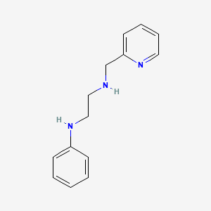 molecular formula C14H17N3 B14535937 N~1~-Phenyl-N~2~-[(pyridin-2-yl)methyl]ethane-1,2-diamine CAS No. 62402-17-9